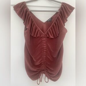Express blouse, size M, color mauve/blush